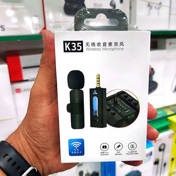 K35 Wireless Microphone – Perfect for Vlogging, Streaming & Interviews